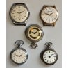 LOTTO 5 pz. OROLOGIO TASCA e POLSO Gimcar Watch AMARCHAND Loridal EPOCA 900 old