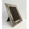 CORNICE DA APPOGGIO PORTA FOTO METALLO ARGENTATO OTTONE VINTAGE DESIGN ANNI 70