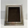 CORNICE DA APPOGGIO PORTA FOTO METALLO ARGENTATO OTTONE VINTAGE DESIGN ANNI 70