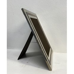 CORNICE DA APPOGGIO PORTA FOTO METALLO ARGENTATO OTTONE VINTAGE DESIGN ANNI 70