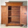 ANTICO PICCOLO ARMADIO GUARDAROBA RUSTICO 1800 LEGNO ABETE 2 ANTE OLD