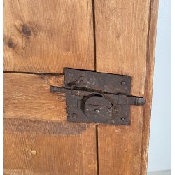 ANTICO PICCOLO ARMADIO GUARDAROBA RUSTICO 1800 LEGNO ABETE 2 ANTE OLD