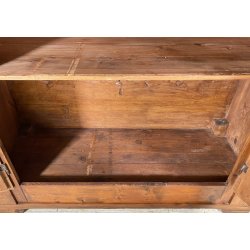 ANTICO PICCOLO ARMADIO GUARDAROBA RUSTICO 1800 LEGNO ABETE 2 ANTE OLD