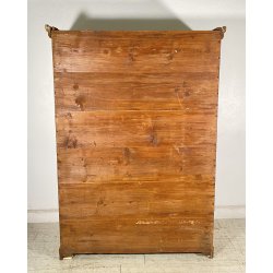 ANTICO PICCOLO ARMADIO GUARDAROBA RUSTICO 1800 LEGNO ABETE 2 ANTE OLD