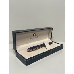 PENNA SFERA SHAFFER PRELUDE LACCA BLU DORATA BALLPOINT PEN BOX SCATOLA USA