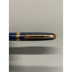 PENNA SFERA SHAFFER PRELUDE LACCA BLU DORATA BALLPOINT PEN BOX SCATOLA USA