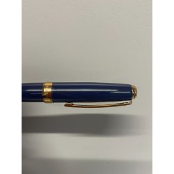 PENNA SFERA SHAFFER PRELUDE LACCA BLU DORATA BALLPOINT PEN BOX SCATOLA USA
