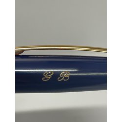 PENNA SFERA SHAFFER PRELUDE LACCA BLU DORATA BALLPOINT PEN BOX SCATOLA USA