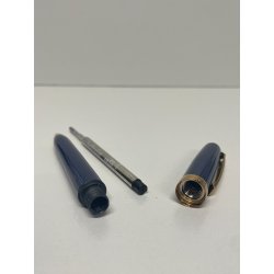 PENNA SFERA SHAFFER PRELUDE LACCA BLU DORATA BALLPOINT PEN BOX SCATOLA USA