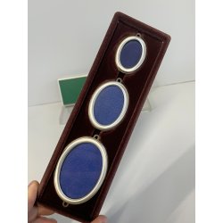 vintage piccole 3 CORNICI OVALI ARGENTO 800 punzonate PORTA FOTO porta ritratti
