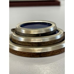 vintage piccole 3 CORNICI OVALI ARGENTO 800 punzonate PORTA FOTO porta ritratti