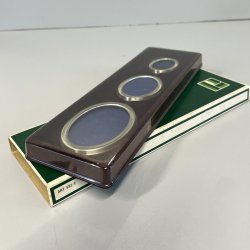 vintage piccole 3 CORNICI OVALI ARGENTO 800 punzonate PORTA FOTO porta ritratti