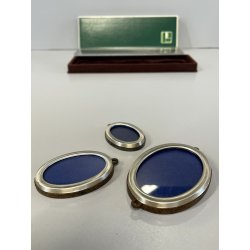 vintage piccole 3 CORNICI OVALI ARGENTO 800 punzonate PORTA FOTO porta ritratti