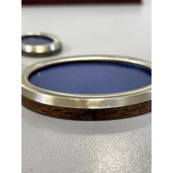 vintage piccole 3 CORNICI OVALI ARGENTO 800 punzonate PORTA FOTO porta ritratti