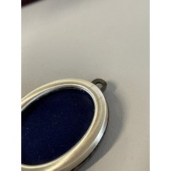 vintage piccole 3 CORNICI OVALI ARGENTO 800 punzonate PORTA FOTO porta ritratti