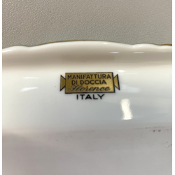 VASSOIO CENTROTAVOLA RICHARD GINORI Rapallo PORTA FRUTTA DECORO FLOREALE NASTRO