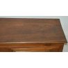 ANTICA CASSAPANCA LOMBARDA legno NOCE epoca 1800 IMPERO OLD WOOD CHEST FORMELLA