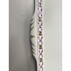 VASSOIO CENTROTAVOLA RICHARD GINORI Rapallo PORTA FRUTTA DECORO FLOREALE NASTRO