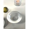 coppia PORTA UOVA vetro satinato HOLMEGAARD serie 1825 egg cup GO MORGEN design