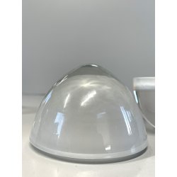 coppia PORTA UOVA vetro satinato HOLMEGAARD serie 1825 egg cup GO MORGEN design