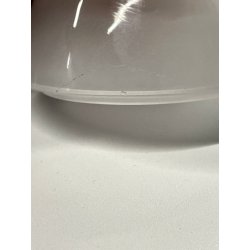 coppia PORTA UOVA vetro satinato HOLMEGAARD serie 1825 egg cup GO MORGEN design