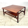 TAVOLINO SALOTTO DANESE FUME VINTAGE ANNI 60 LEGNO DESIGN MID-CENTURY TABLE
