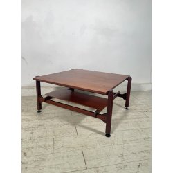 TAVOLINO SALOTTO DANESE FUME VINTAGE ANNI 60 LEGNO DESIGN MID-CENTURY TABLE
