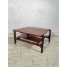 TAVOLINO SALOTTO DANESE FUME VINTAGE ANNI 60 LEGNO DESIGN MID-CENTURY TABLE