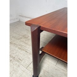 TAVOLINO SALOTTO DANESE FUME VINTAGE ANNI 60 LEGNO DESIGN MID-CENTURY TABLE