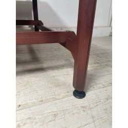 TAVOLINO SALOTTO DANESE FUME VINTAGE ANNI 60 LEGNO DESIGN MID-CENTURY TABLE