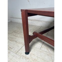 TAVOLINO SALOTTO DANESE FUME VINTAGE ANNI 60 LEGNO DESIGN MID-CENTURY TABLE