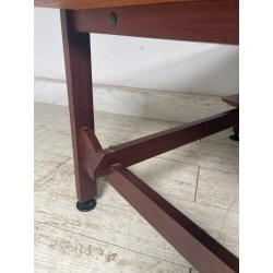 TAVOLINO SALOTTO DANESE FUME VINTAGE ANNI 60 LEGNO DESIGN MID-CENTURY TABLE