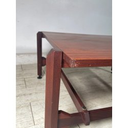 TAVOLINO SALOTTO DANESE FUME VINTAGE ANNI 60 LEGNO DESIGN MID-CENTURY TABLE