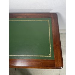 ANTICA SCRIVANIA SCRITTOIO LEGNO NOCE EPOCA '800 PELLE CASSETTI TAVOLO STUDIO