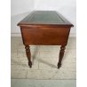 ANTICA SCRIVANIA SCRITTOIO LEGNO NOCE EPOCA '800 PELLE CASSETTI TAVOLO STUDIO
