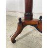 ANTICO TAVOLINO STILE IMPERO TRESPOLO ESPOSITORE LEGNO NOCE EPOCA '800 SALOTTO