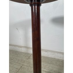 ANTICO TAVOLINO STILE IMPERO TRESPOLO ESPOSITORE LEGNO NOCE EPOCA '800 SALOTTO