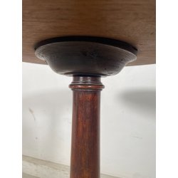 ANTICO TAVOLINO STILE IMPERO TRESPOLO ESPOSITORE LEGNO NOCE EPOCA '800 SALOTTO