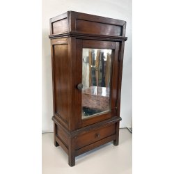 antico ARMADIO in MINIATURA gioco BAMBOLA h 44,5 LEGNO ciliegio MODELLINO 1900