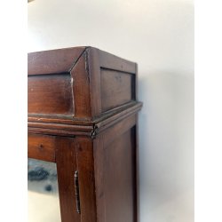 antico ARMADIO in MINIATURA gioco BAMBOLA h 44,5 LEGNO ciliegio MODELLINO 1900