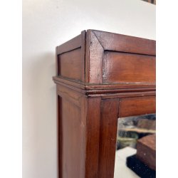 antico ARMADIO in MINIATURA gioco BAMBOLA h 44,5 LEGNO ciliegio MODELLINO 1900