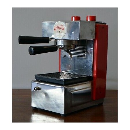 MACCHINA CROMATA ROSSA CAFFE' QUICK MILL OMRE AUTOMATICA VINTAGE ANNI 60 EPOCA