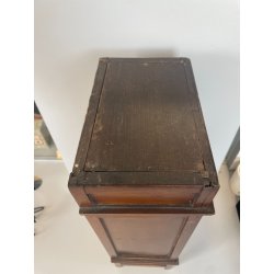 antico ARMADIO in MINIATURA gioco BAMBOLA h 44,5 LEGNO ciliegio MODELLINO 1900