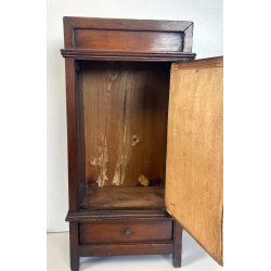 antico ARMADIO in MINIATURA gioco BAMBOLA h 44,5 LEGNO ciliegio MODELLINO 1900