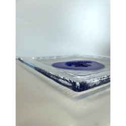 grande CENTROTAVOLA PIATTO in VETRO di MURANO VENEZIA decorativo SVOTATASCHE