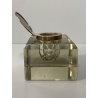 ANTICO CALAMAIO CRISTALLO MOLATO TAPPO ARGENTO Mappin & Webb INKWELL SILVER TOP