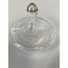 ANTICA SCATOLA COPERCHIO ARGENTO POTICHE Cristallo MOLATO CRISTAL VANITY BOX