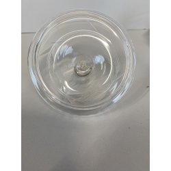 ANTICA SCATOLA COPERCHIO ARGENTO POTICHE Cristallo MOLATO CRISTAL VANITY BOX