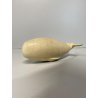 SCULTURA FIGURA CANTO della BALENA GRES WHITE WHALE FIGURE SOUND