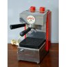 MACCHINA CROMATA ROSSA CAFFE' QUICK MILL OMRE AUTOMATICA VINTAGE ANNI 60 EPOCA